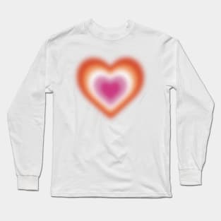 Lesbian blurry heart Long Sleeve T-Shirt